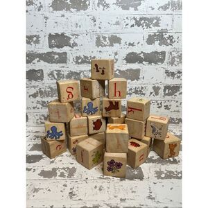 Pottery barn | kids wood block alphabet set